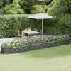 vidaXL Zvýšená posteľ Pozinkovaná oceľ 507x100x36 cm Náhľad obrázku produktu 1