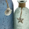 2x Dekovase Maritim satiniertes Glas blau & grün Produktbild-Vorschau 5