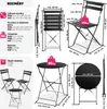 tectake® Bistro set Frieda pro 2 osoby Náhled obrázku produktu 7