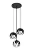 Lampa wisząca TULOS czarna 3xE27x15W metal wym:117x30x30cm Podgląd zdjęcia produktu 1