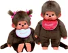 Two Monchhichi dolls, a boy and a girl, are shown against a white background. Produktbild-Vorschau