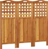 vidaXL 3 ks Paraván 121,5x2x115 cm Masivní dřevo Akácie Náhled obrázku produktu 1