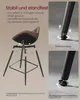 VASAGLE Barhocker 2er Set, ergonomische Rückenlehne, Produktbild-Vorschau 4