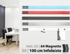 Magnetleisten Blau/Türkis 5 x 50 cm 4er-Set inklusive 32 Produktbild-Vorschau 1