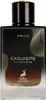A perfume bottle with a black cap and a gradient brown and white body, featuring gold text and a deer logo. Produktbild-Vorschau