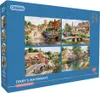 Gibsons Puzzle Terry's Waterways 4x500 Teile für Erwachsene Produktbild-Vorschau 1