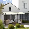 Outsunny Anbaupavillon Pergola mit Dach Wasserabweisend Produktbild-Vorschau 8