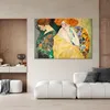 Leinwandbild Abstrakte Frauen - G. Klimt 60x40 Feeby Gold Produktbild-Vorschau 2