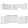 mobile da cucina vidaXL 11 pezzi Lyon in legno bianco Anteprima dell’immagine prodotto 3