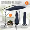 ML-Design Ampelschirm Ø 330 cm Navy-Blau Alu Rechteckig, Produktbild-Vorschau 6
