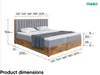 MEBLINI Boxspringbett mit Bettkasten - Gepolstert Produktbild-Vorschau 7