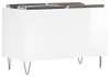vidaXL Plattenschrank Hochglanz-Weiß 74,5x38x48 cm Produktbild-Vorschau 3