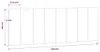 vidaXL Kopfteil-Kissen "Hanko" Dunkelgrau 140 cm Samt Produktbild-Vorschau 8