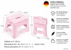 Klapphocker, Klapptritt, Tritthocker Rosa Faltbar H 22cm Produktbild-Vorschau 2