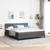 vidaXL Boxspringbett mit Kopfteil Dunkelgrau 180 x 200 cm Produktbild-Vorschau 2