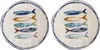 Teller, mediterran mit Sardinen-Motiv | Maritime Produktbild-Vorschau 1