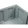 Palettenbox mit Deckel 680l 1200x1000x790 mm Grau - 4 Füsse Produktbild-Vorschau 6