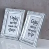 2er Set Fotorahmen 10x15 Silber Fotoaufsteller Barock Produktbild-Vorschau 3