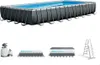 A collage of images showing an Intex Ultra XTR Frame pool and its accessories. Anteprima dell’immagine prodotto