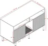 Flieks Sideboard Kommode mit offenen Fächern und Bereich Produktbild-Vorschau 7