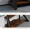 Close-up shots of a TV stand's adjustable feet and wooden shelves. Produktbild-Vorschau