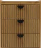 Komoda HWC-O39, szafka wysoka, 3 szuflady melamina MDF Podgląd zdjęcia produktu 6