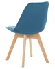 BELIANI Esszimmerstuhl 2er Set Blau Samtstoff Holzbeine Produktbild-Vorschau 8