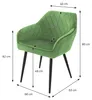 ML-Design sada 2 jídelních židlí s područkami a opěradlem, Náhled obrázku produktu 8