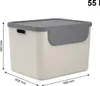 Rotho Mülltrennsystem 55L Albula - Mülleimer mit Produktbild-Vorschau 4