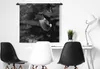 MuchoWow® Wandteppich Wandbehang Kolibri zwischen lila Produktbild-Vorschau 3