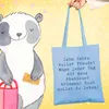 Mr. & Mrs. Panda Tote Bag Spruch 10. Geburtstag Freude - Produktbild-Vorschau 2