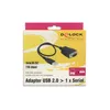 Delock Serieller Adapter - USB Typ A (M) bis DB-9 (M) Produktbild-Vorschau 2