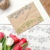Malschablone für Handwerk A5 15x21cm, Blätter Mini Grenze Produktbild-Vorschau 2