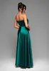 Ombre Abendkleid Satin Maxi grün S Produktbild-Vorschau 4