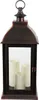 BURI XXL Lanterne Vintage noire avec 3 bougies LED effet Voir les images du produit 8