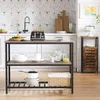 Hoppa! | Kücheninsel | Braun/Schwarz | Stahl - 120 x 52 x Produktbild-Vorschau 3
