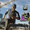 A person in a mask and cap is running on a rooftop with a gun and phone, with a crane and billboard in the background. Náhled obrázku produktu