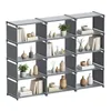 Verdego Bücherregal, Regalschrank 4 Ebenen 12 Produktbild-Vorschau 1
