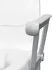 Close-up of the armrest of a white toilet seat riser. Produktbild-Vorschau
