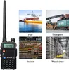 A collage showing a walkie-talkie and various settings where it might be used, such as a pier, transport, indoor storage, and a warehouse. Náhled obrázku produktu