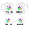 High Life Kaffeebecher mit Marihuanablatt in bunt Produktbild-Vorschau 4