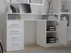 ADA WHITE Bureau 125 cm 4 Tiroirs Armoire Etagères Bureau Voir les images du produit 3