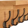 vidaXL Nástěnný věšák na kabáty 60x16x16 cm Dubový masiv Náhled obrázku produktu 5