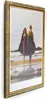 A framed picture of a couple walking on a beach. Produktbild-Vorschau