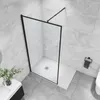 A modern bathroom with a walk-in shower. Produktbild-Vorschau