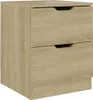 vidaXL Nachttisch Sonoma-Eiche 40x40x50 cm Spanplatte Produktbild-Vorschau 2
