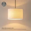 Home Sweet Home Lampenschirm Segeltuch Weiß - Produktbild-Vorschau 3