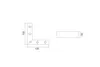 A technical drawing of two furniture components with dimensions indicated. Produktbild-Vorschau