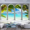 Vlies Fototapete - Sea behind Columns 250x175 cm Produktbild-Vorschau 2