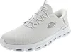 A single white Skechers training shoe is shown from a side-diagonal angle against a white background. Voir les images du produit
